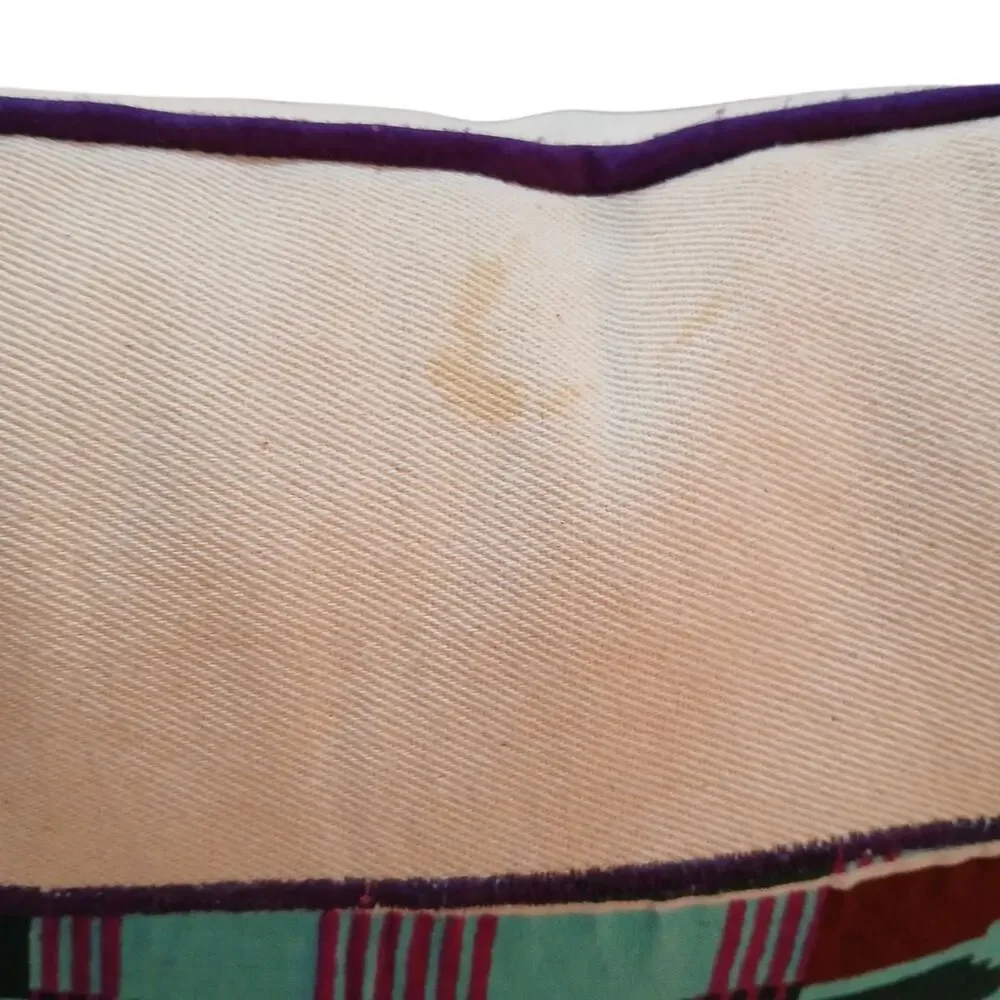 Neema Crafts Purple Teal Hippo Hippopotamus Handmade Throw‎ Pillow 14